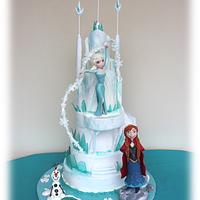 Frozen Ice castle cake