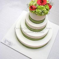 4 tier wedding cake ...