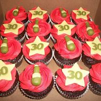 KU Alumni 30th Birthday Cupcakes