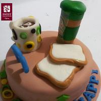 Peanut butter inspired cake , Customized Cake