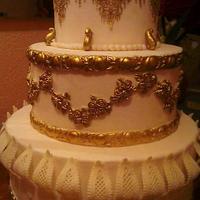 wedding lace cake
