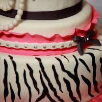 Zebra Vintage cake