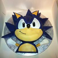 Sonic the Hedgehog cake 