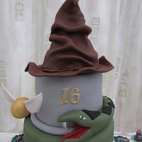 Harry potter Slytherin cake