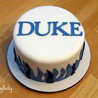 Duke Blue Devils Blue Velvet Cake