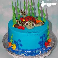 Squirt 1st Bday - cake by Sugar Sweet Cakes - CakesDecor