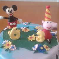 MICKEY MOUSE CAKE AND PEPA PIG