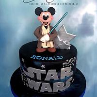 Jedi Mickey Cake..."the mouse awakens..."