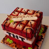 Boooooom - a  Minecraft cake - TNT block ...