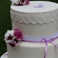 wedding romantic cake : 