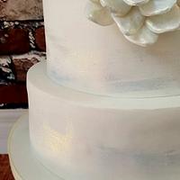 Adi and Gearoid - White Wedding Cake
