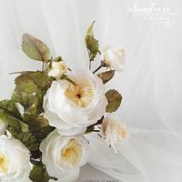 Wafer Paper English Garden Roses