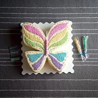 Buttercream Butterfly Cake
