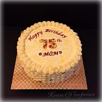 75 birthday cake 