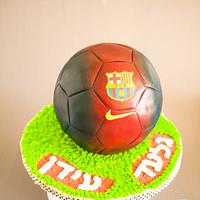 Barcelona Soccer Ball Cake 
