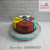 Superheroes cake 