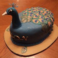 Peacock Birthday Cake