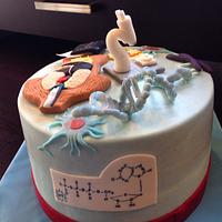 Birthday cake for a biology teacher