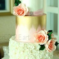 "Dew Drops"- Wedding Cake