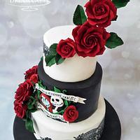 Gothic and Elegant Wedding Cake