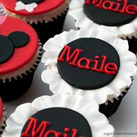 Minnie n' Mickey Mouse Cupcakes