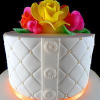Bright and Cheerful Wedding Cupcake Tower