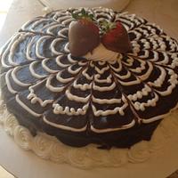 Chocolate covered cake 