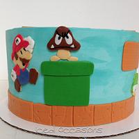 Super Mario Birthday Cake
