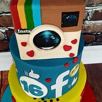 Eabha - Social Media 16th Birthday Cake