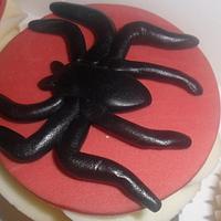 Spiderman themed cupcakes