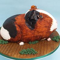 Guinea pig 50th birthday cake
