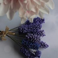 Dahlia and Lavender- sugarflowers