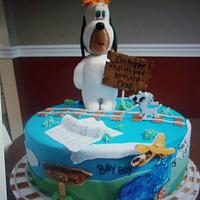 Droopy Birthday cake