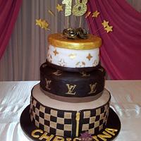 Louis Vuitton cake and dessert table - Decorated Cake by - CakesDecor