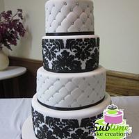 DAMASK WEDDING CAKE