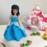 princess butterfly cake & cup cakes