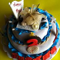 nautical theme bday cake