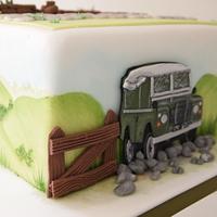 Land Rover Defender Cake