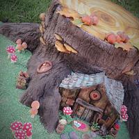 Fairy House Tree Stump