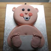 Big Baby Shower Cake