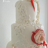 LOVE valentine weddingcake