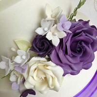 Ivory & Purple Wedding