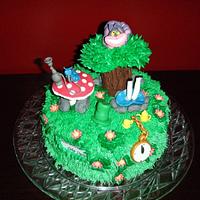 Alice in Wonderland Theme Cake