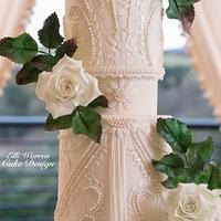 Gatsby Inspired Collaboration Rose & Pearl Cake