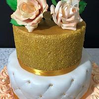 Orange & gold cake