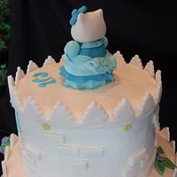 Hello Kitty Princess Castle Cake