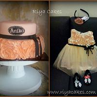 Rose ruffle cake
