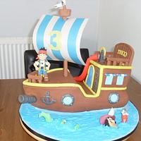 Bucky the pirate ship with Jake & Hook