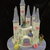 princess sofia castle cake 