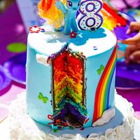 My Little Pony Rainbow Cakes
